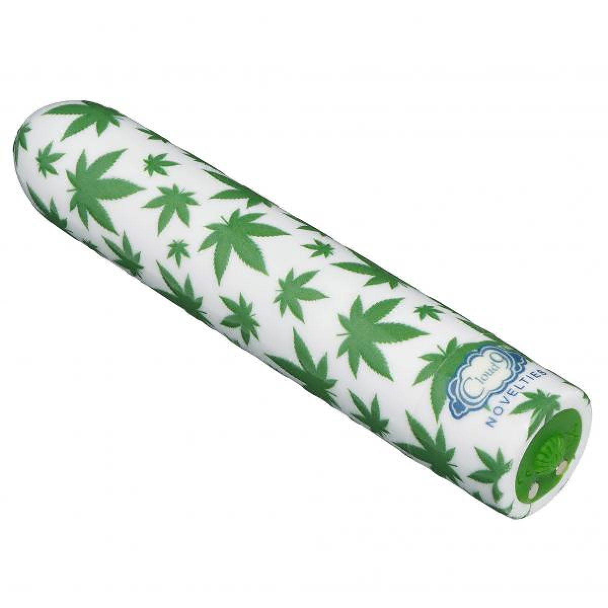 420 slim cannabis leaf vibe white/green