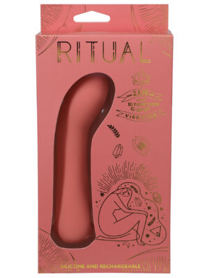 ritual zen rechargeable silicone g spot vibe coral