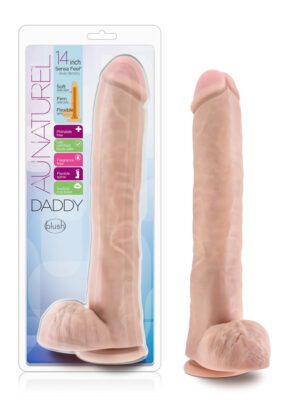 au naturel daddy 14 inch sensa feel dual density dildo vanilla au naturel daddy 14 inch sensa feel dual density dildo vanilla