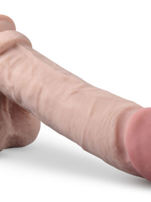 dr. skin plus 9 inch thick posable dildo with balls vanilla dr. skin plus 9 inch thick posable dildo with balls vanilla