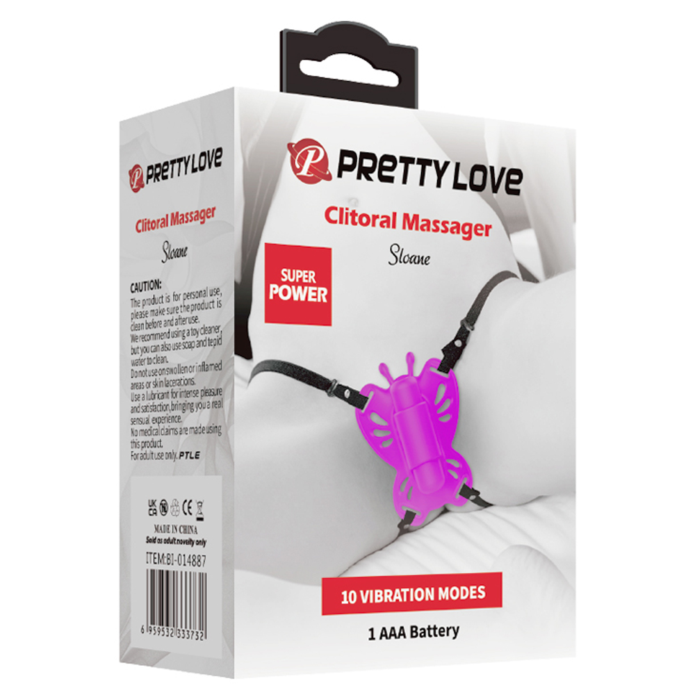 pretty love sloane battery powered clit stim fuchsia