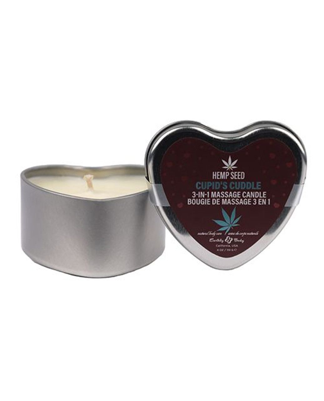 hemp seed 3 in 1 valentines day candle cupid's cuddle 4 oz