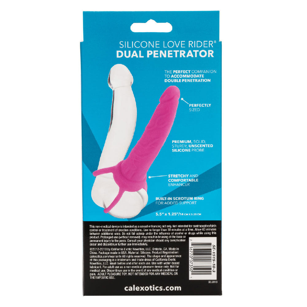 silicone love rider dual penetrator pink silicone love rider dual penetrator pink