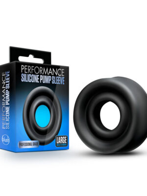 performance silicone pump sleeve large black