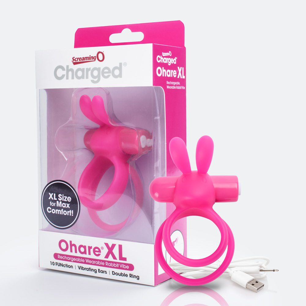 charged ohare xl wearable rabbit vibe pink 6 count box