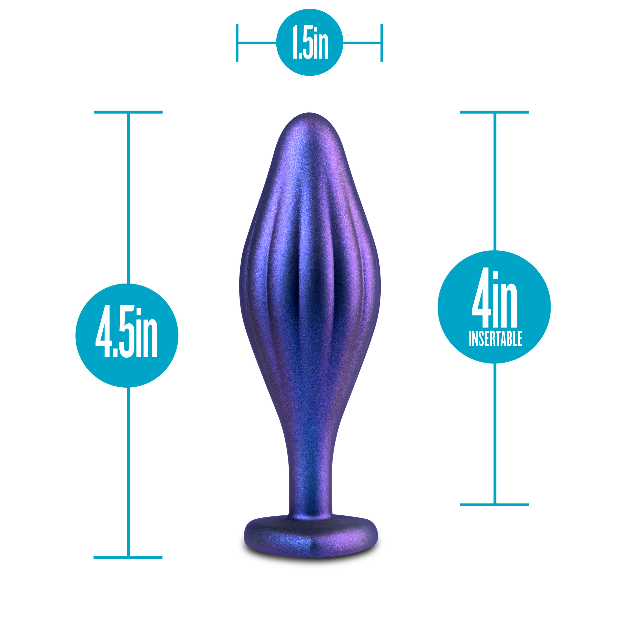 anal adventures matrix wavy bling plug sapphire