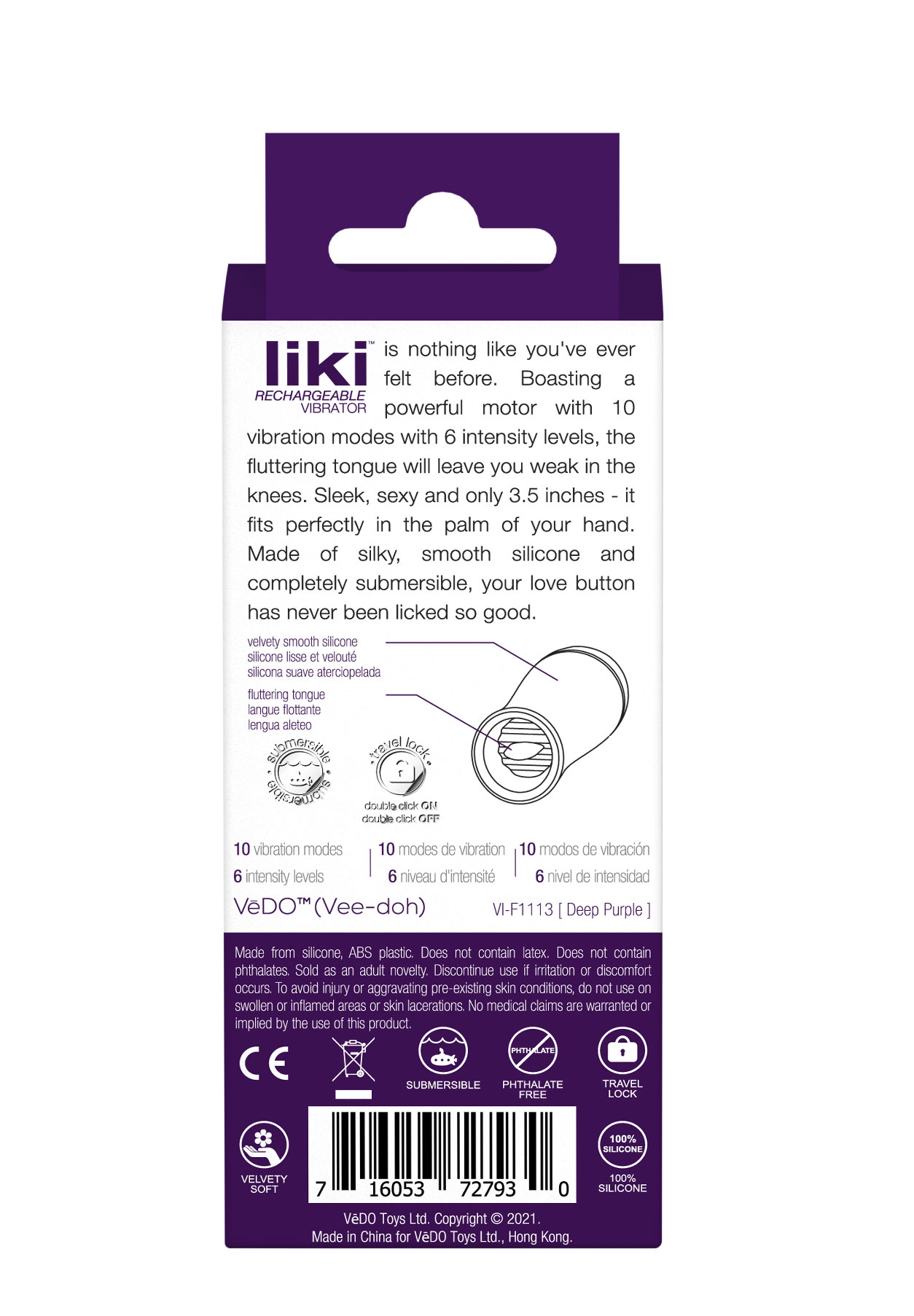 liki rechargeable flicker vibe deep purple liki rechargeable flicker vibe deep purple