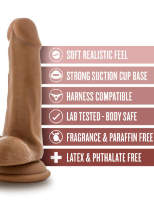 dr. skin dr. jeffrey 6.5 inch dildo with balls tan