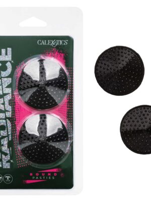 radiance round pasties black