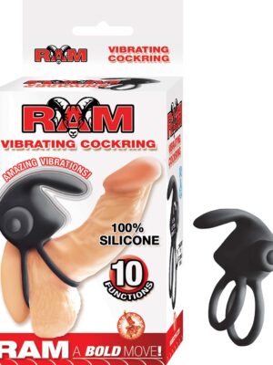 ram vibrating cockring black