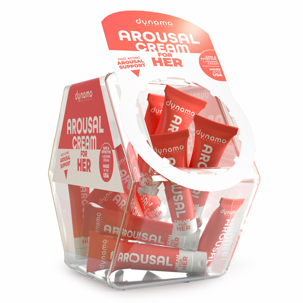 dynamo wellness arousal cream for her candy bowl of 48