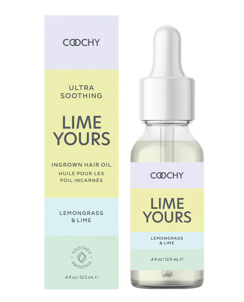 coochy ultra soothing lime yours ingrown hair oil lemongrass and lime 4 oz coochy ultra soothing lime yours ingrown hair oil lemongrass and lime 4 oz