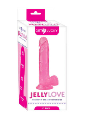 jelly love 9" dildo pink