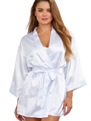 robe, chemise, padded hanger medium white