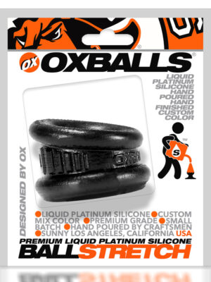 neo 1.25 inch short ball stretcher squishy silicone smoke black