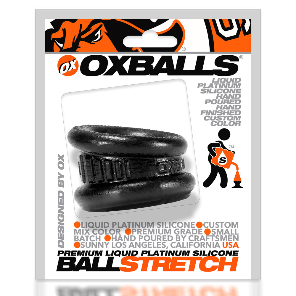 neo 1.25 inch short ball stretcher squishy silicone smoke black