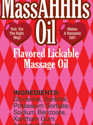 massahhhs lickable and warming massage oil