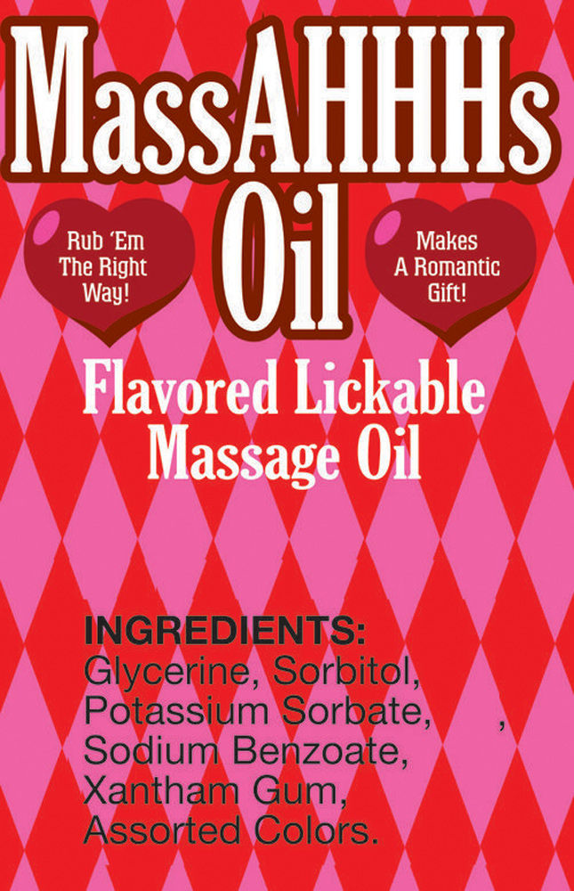 massahhhs lickable and warming massage oil