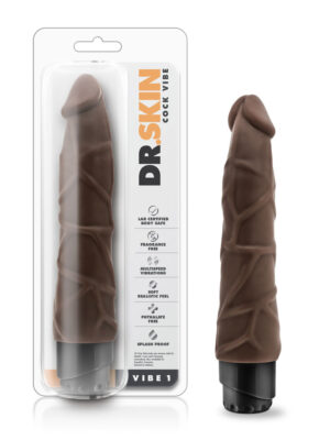 dr. skin cock vibe 1 9 inch vibrating cock chocolate dr. skin cock vibe 1 9 inch vibrating cock chocolate