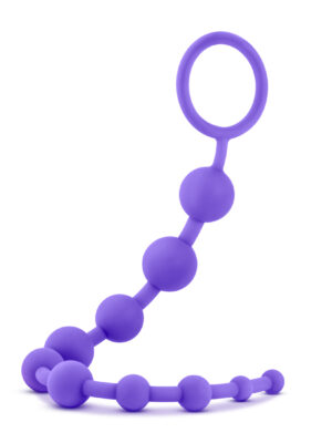 luxe silicone 10 beads purple