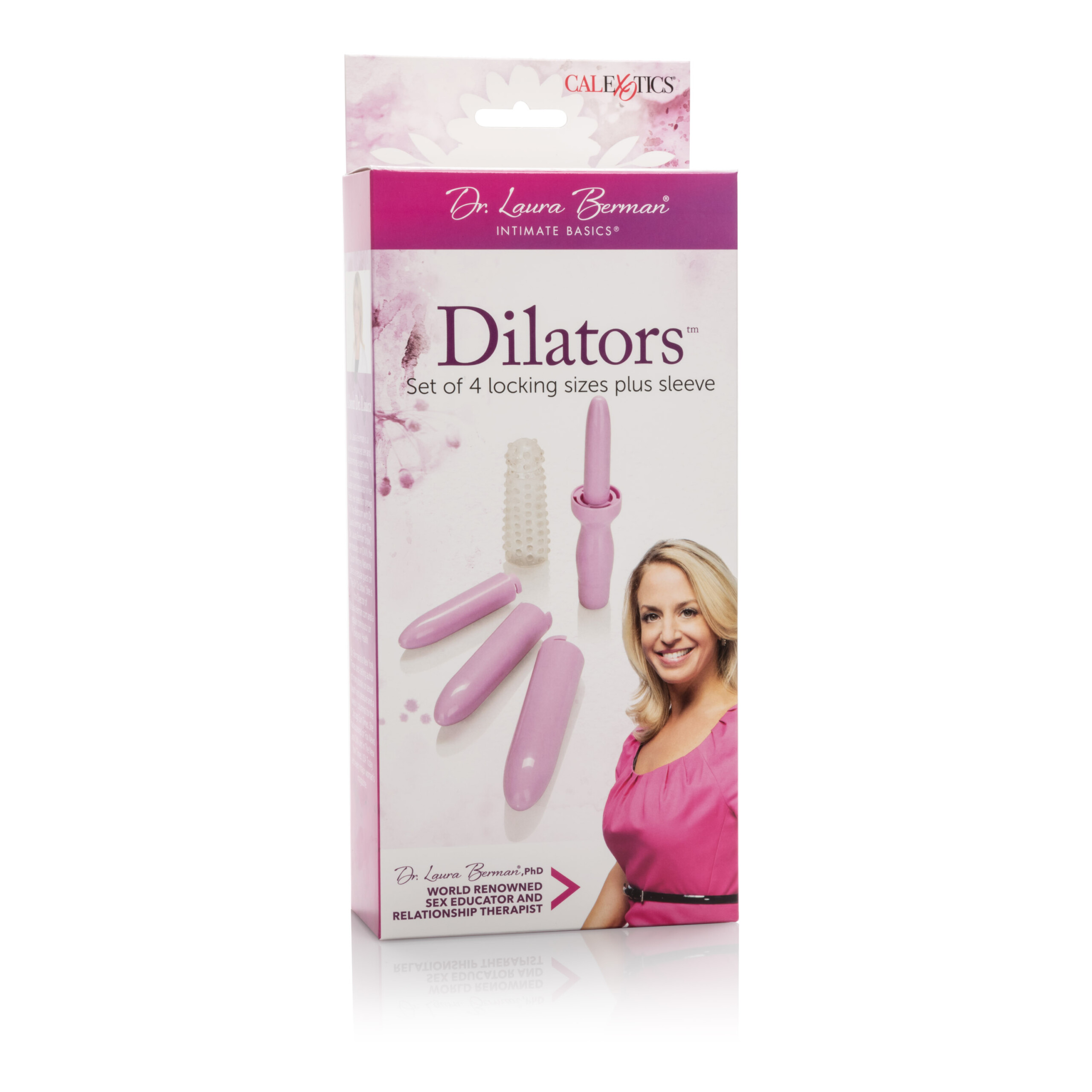 dr. laura bernam dilators set of 4 locking sizes plus sleeve purple