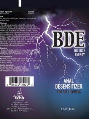 bde anal desensitizer 1.5 oz.