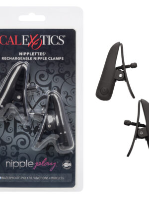 nipple play nipplettes vibrating nipple clamps black rechargeable