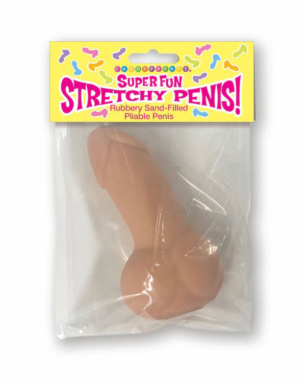 stretchy sand penis sensory toy