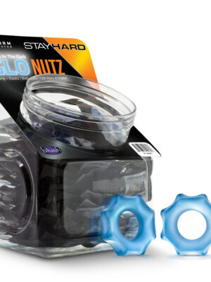 stay hard glo nutz 40 piece fishbowl blue