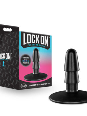 lock on adapter with suction cup black