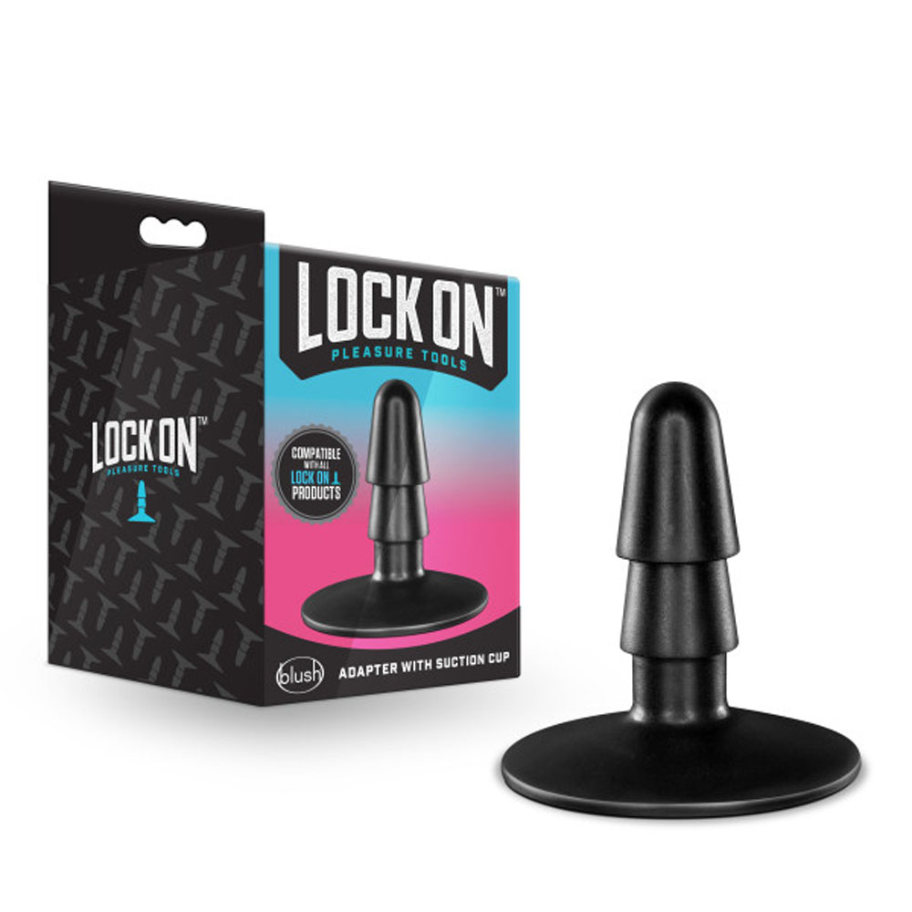 lock on adapter with suction cup black