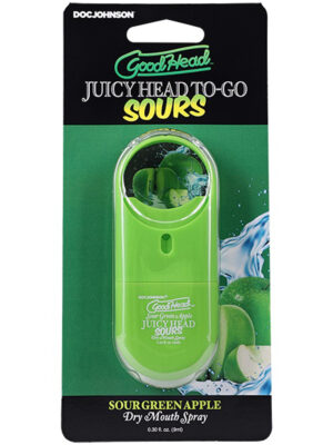 goodhead juicyhead dry mouth spray to go sour green apple .30 oz