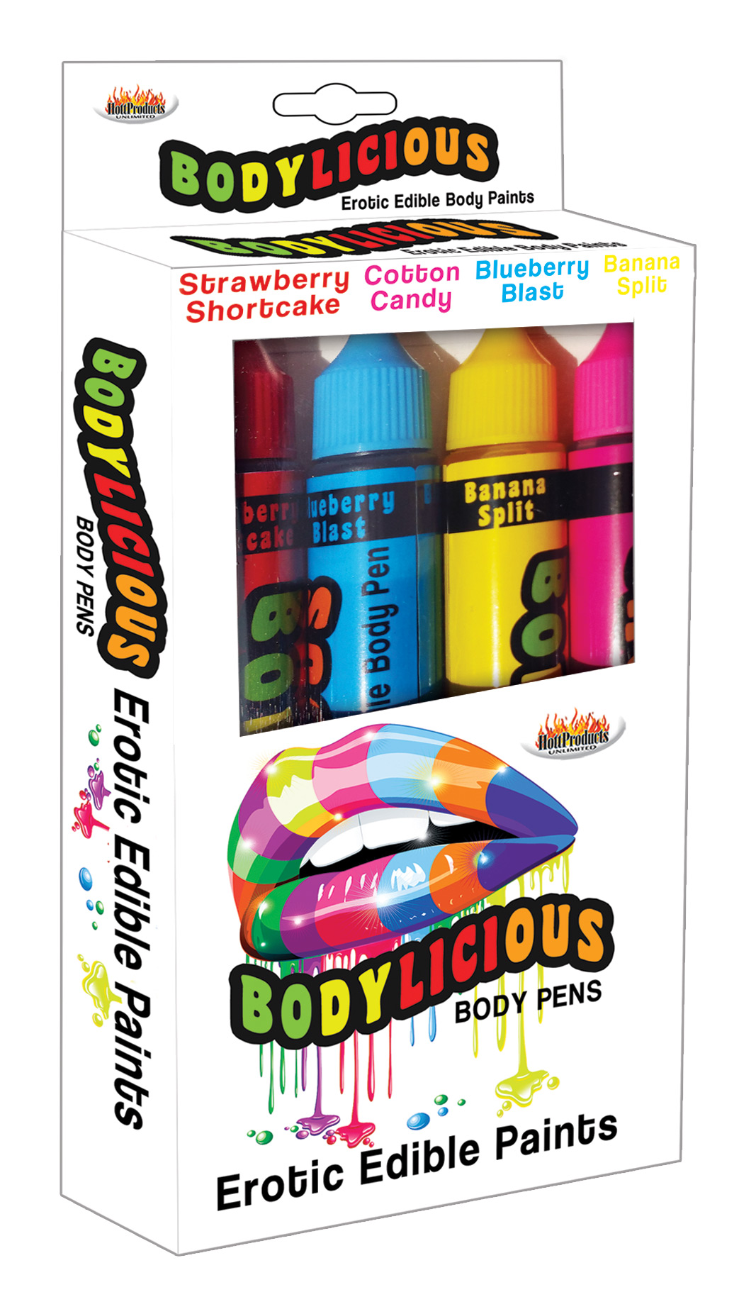 bodylicious edible body pens 4pk. assorted flavors bodylicious edible body pens 4pk. assorted flavors