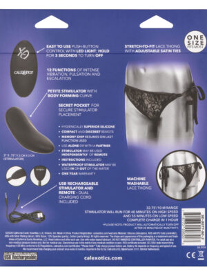 remote control lace thong set