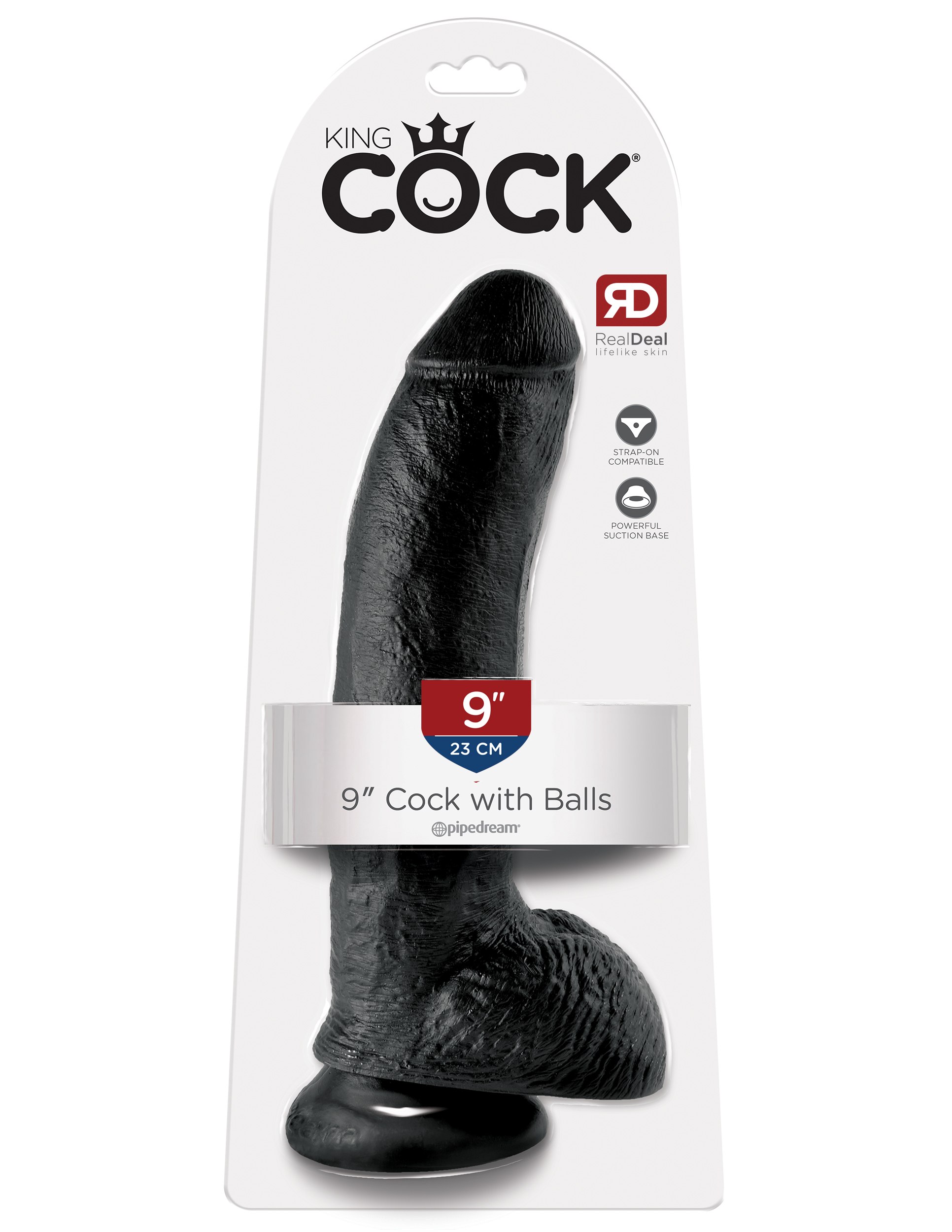 king cock 9 inch cock with balls black