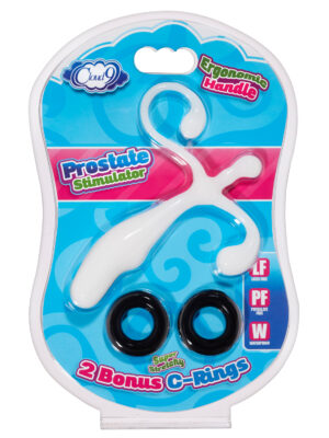 prostate stimulator kit white w/c rings