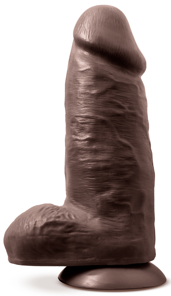 au naturel chub 10 inch dildo chocolate