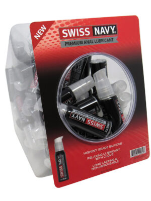 swiss navy silicone based anal 50 count bowl 1 oz. bottles