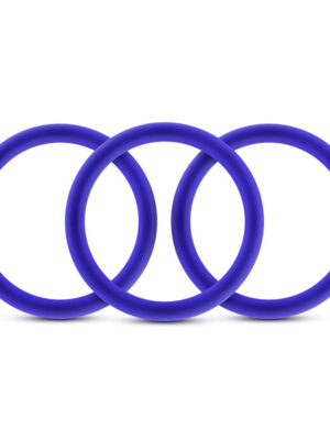 performance vs1 pure premium silicone cockrings medium indigo