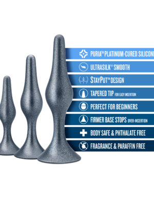 anal adventures matrix genesis plug kit stellar silver