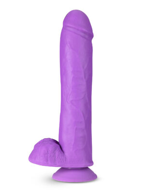 neo elite 11 inch silicone dual density cock with balls neon purple neo elite 11 inch silicone dual density cock with balls neon purple