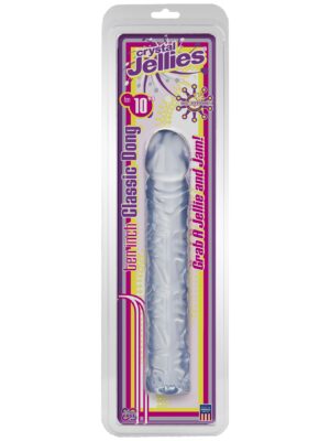crystal jellies classic dong 10 inch clear