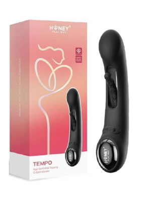 tempo app controlled tapping g spot vibrator black