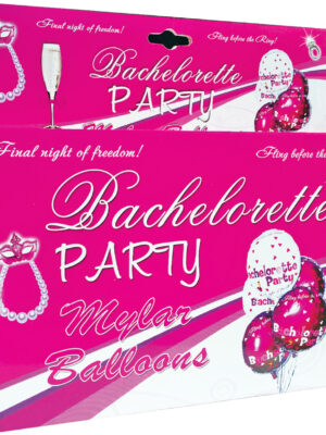 bachelorette party foil balloons 9 pack assorted colors