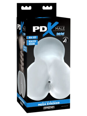 pdx male blow and go mega stroker clear