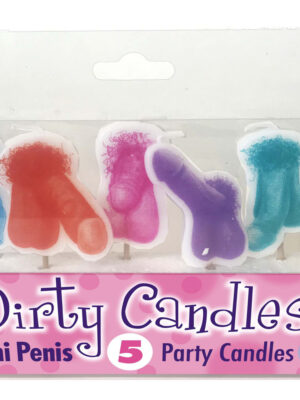 dirty penis candles 5 party candles