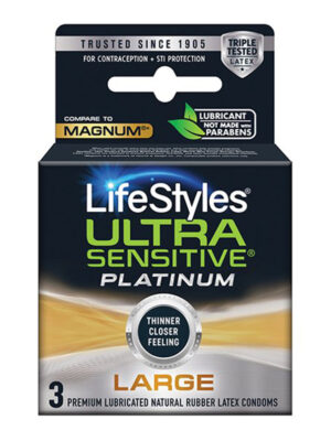 lifestyles ultra sensitive platinum large 3 pack lifestyles ultra sensitive platinum large 3 pack