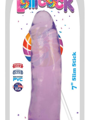 lollicock 7 inch slim stick grape ice