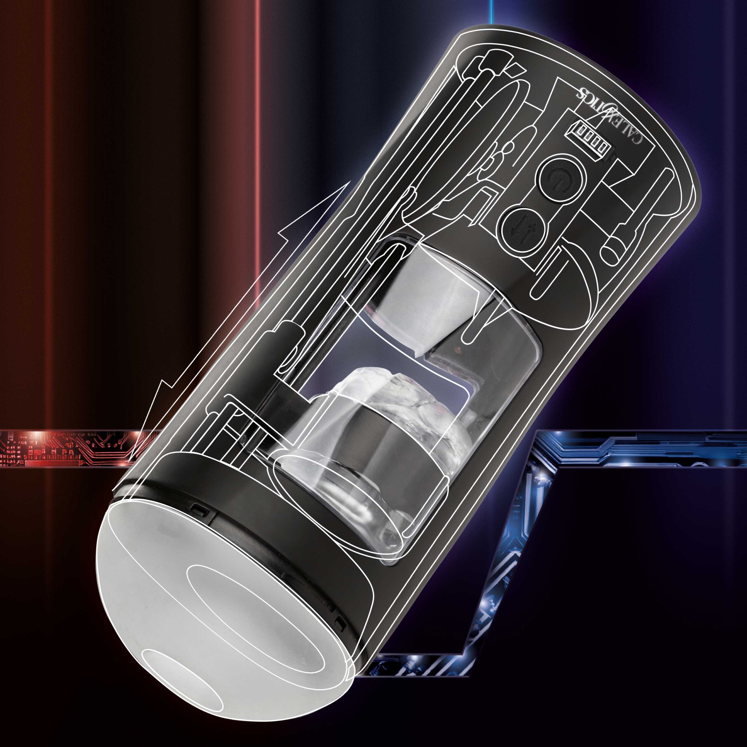 bionic power stroking masturbator black