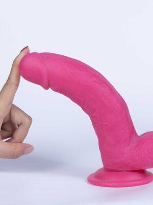 real skin mr. pink 7.5" dual layer dildo